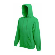 Fruit of the Loom F44 kapucnis pulóver, HOODED SWEAT, Kelly Green - L férfi pulóver, kardigán