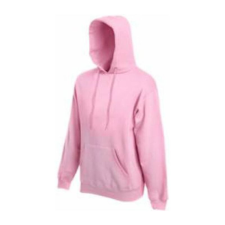 Fruit of the Loom F44 kapucnis pulóver, HOODED SWEAT, Light Pink - XL férfi pulóver, kardigán