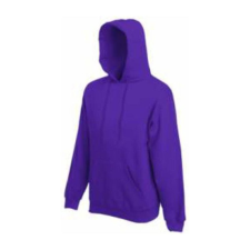 Fruit of the Loom F44 kapucnis pulóver, HOODED SWEAT, Purple - L férfi pulóver, kardigán