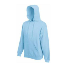 Fruit of the Loom F44 kapucnis pulóver, HOODED SWEAT, Sky Blue - M férfi pulóver, kardigán