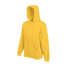 Fruit of the Loom F44 kapucnis pulóver, HOODED SWEAT, Sunflower - L férfi pulóver, kardigán