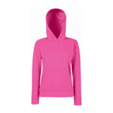 Fruit of the Loom F81 kapucnis Női pulóver, LADY-FIT HOODED SWEAT, Fuchsia - 2XL