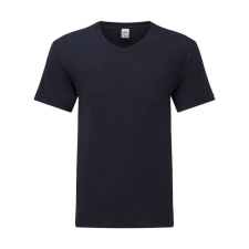 Fruit of the Loom Férfi rövid ujjú póló Fruit of the Loom Iconic 150 V Neck T -L, Mély sötétkék (navy) férfi póló