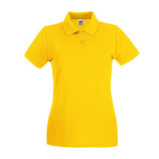 Fruit of the Loom FN01 Női galléros póló, LADY FIT PREMIUM POLO, Sunflower női póló