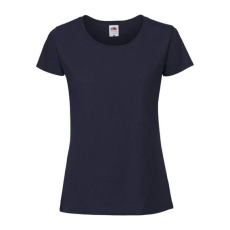 Fruit of the Loom FN56 kereknyakú Női póló, LADIES 195 ICONIC T, Deep Navy - XL