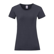 Fruit of the Loom FN63 rövid ujjú Női póló, LADIES ICONIC 150 T, Deep Navy - 2XL