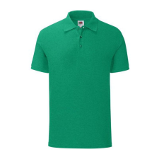 Fruit of the Loom FN66 galléros póló, ICONIC POLO, Heather Green - 3XL férfi póló