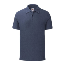 Fruit of the Loom FN66 galléros póló, ICONIC POLO, Kék - M férfi póló