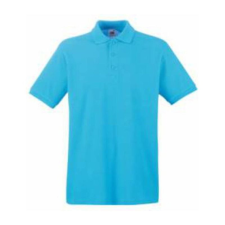 Fruit of the Loom FU21 galléros piké póló, PREMIUM POLO, Azure - L férfi póló