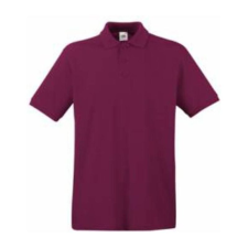 Fruit of the Loom FU21 galléros piké póló, PREMIUM POLO, Burgundy férfi póló