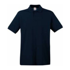 Fruit of the Loom FU21 galléros piké póló, PREMIUM POLO, Deep Navy - L férfi póló
