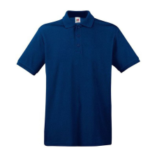 Fruit of the Loom FU21 galléros piké póló, PREMIUM POLO, Navy - 2XL férfi póló