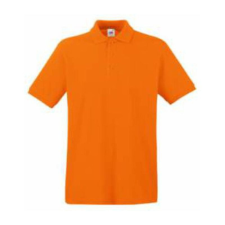 Fruit of the Loom FU21 galléros piké póló, PREMIUM POLO, Orange - 2XL férfi póló