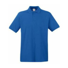 Fruit of the Loom FU21 galléros piké póló, PREMIUM POLO, Royal Blue - 2XL férfi póló