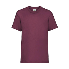 Fruit of the Loom Gyerek póló Rövid ujjú Fruit of the Loom Valueweight T Kids - 128 (7-8), Burgundi vörös
