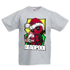 Fruit of the Loom Karácsonyi sapkás deadpool - Gyerek Póló
