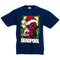 Fruit of the Loom Karácsonyi sapkás deadpool - Gyerek Póló