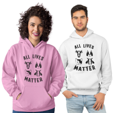 Fruit of the Loom, Kariban All lives matter - Unisex Pulóver női pulóver, kardigán