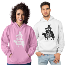 Fruit of the Loom, Kariban Barátok nem étel - Unisex Pulóver női pulóver, kardigán