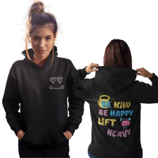 Fruit of the Loom, Kariban Be Kind Be Happy Lift Heavy - Unisex Pulóver női pulóver, kardigán