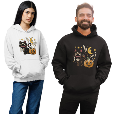 Fruit of the Loom, Kariban Boszi Cica - Unisex Kapucnis Pulóver
