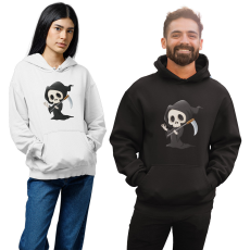 Fruit of the Loom, Kariban Cartoon Kaszás - Unisex Kapucnis Pulóver
