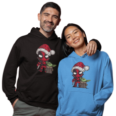 Fruit of the Loom, Kariban Deadpool és Baby Yoda - Unixes Kapucnis Pulóver