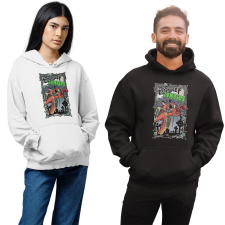Fruit of the Loom, Kariban Disney Zombie Mushu - Unisex Kapucnis Pulóver női pulóver, kardigán
