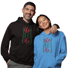 Fruit of the Loom, Kariban Ho-ho-ho - Unixes Kapucnis Pulóver férfi pulóver, kardigán