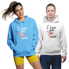 Fruit of the Loom, Kariban I love you this much - Unisex Pulóver
