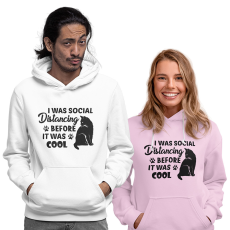 Fruit of the Loom, Kariban I was social distancing before it was cool - Unisex Pulóver