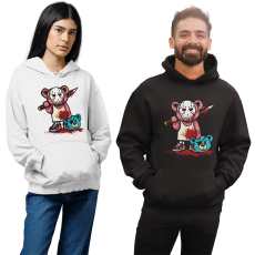 Fruit of the Loom, Kariban Jason álarcos maci - Unisex Kapucnis Pulóver