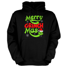 Fruit of the Loom, Kariban Merry Grinch Xmas - Unisex Kapucnis Pulóver női pulóver, kardigán