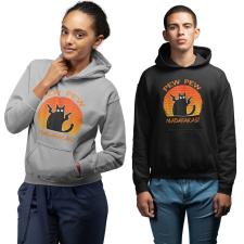 Fruit of the Loom, Kariban Pew-Pew Madafakas - Unisex Pulóver női pulóver, kardigán