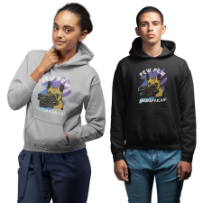 Fruit of the Loom, Kariban Pew-Pew Madafakas - Unisex Pulóver női pulóver, kardigán