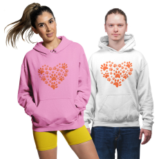 Fruit of the Loom, Kariban Tappancs szív - Unisex Pulóver