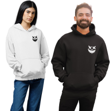 Fruit of the Loom, Kariban Vakok Mosolya - Unisex Kapucnis Pulóver női pulóver, kardigán