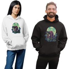 Fruit of the Loom, Kariban Zombi a temetőben - Unisex Kapucnis Pulóver női pulóver, kardigán