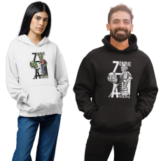 Fruit of the Loom, Kariban Zombi Apokalipszis - Unisex Kapucnis Pulóver