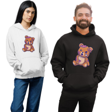 Fruit of the Loom, Kariban Zombi Plüss Maci - Unisex Kapucnis Pulóver női pulóver, kardigán