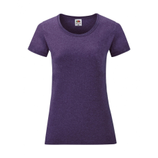 Fruit of the Loom Női csapott ujjú póló Fruit of the Loom Ladies' Valueweight T S (10), Heather lila