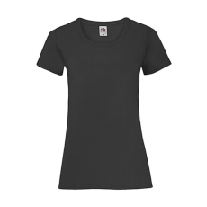 Fruit of the Loom Női póló Csapott ujjú Fruit of the Loom Valueweight T Lady-Fit - XL (16), Fekete