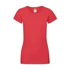 Fruit of the Loom Női póló Rövid ujjú Fruit of the Loom Sofspun T Lady-Fit - 2XL, Piros