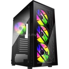 FSP CMT192 fekete (táp nélküli) ablakos ATX ház (FSP_CMT192) számítógép ház