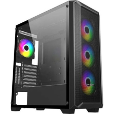 FSP CMT591A táp nélküli ablakos Mid Tower számítógépház fekete számítógép ház