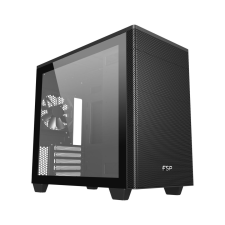 FSP CST360B táp nélküli ablakos M-ATX ház fekete (CST360B) számítógép ház