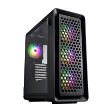 FSP CUT593P táp nélküli ablakos ház fekete (CUT593P BLACK) számítógép ház