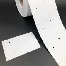  Függő etikett PVC 100x65mm - időjárásálló műanyag címke - nem öntapadós etikett