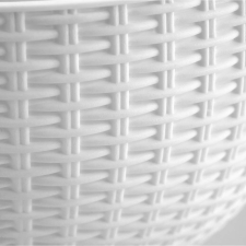  Függő virágcserép, fehér, 26x16 cm kerti tárolás