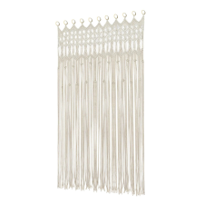  Függöny, bohém stílusú, könnyű kivitel, fehér lakástextília